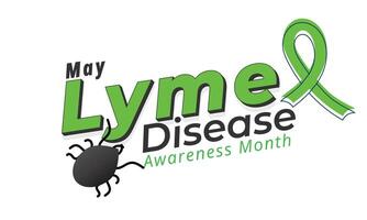 Lyme Disease awareness month. background, banner, card, poster, template. Vector illustration.