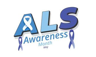 ALS awareness month. background, banner, card, poster, template. Vector illustration.