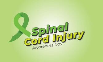 Spinal cord injury awareness day. background, banner, card, poster, template. Vector illustration.