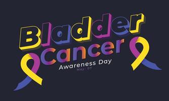 Bladder Cancer awareness day. background, banner, card, poster, template. Vector illustration.