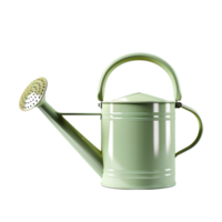 AI generated Watering can with green plant on png background