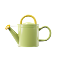 AI generated Watering can with green plant on png background