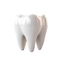 ai gerado dente com uma sorrir em transparente fundo png