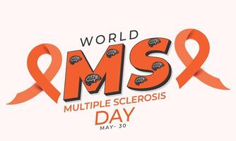 World Multiple Sclerosis Day. background, banner, card, poster, template. Vector illustration.