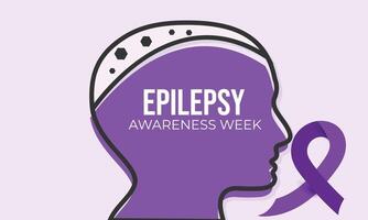 Epilepsy Awareness week. background, banner, card, poster, template. Vector illustration.