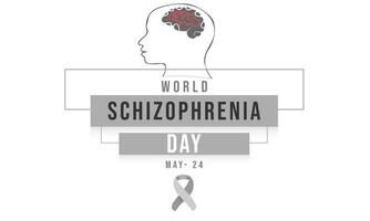 World Schizophrenia day. background, banner, card, poster, template. Vector illustration.