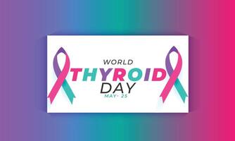 World Thyroid day. background, banner, card, poster, template. Vector illustration.