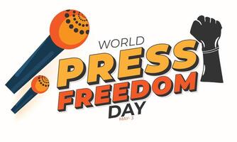 World Press Freedom day. background, banner, card, poster, template. Vector illustration.