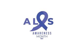 ALS awareness month. background, banner, card, poster, template. Vector illustration.