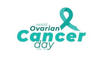 World Ovarian Cancer Day. background, banner, card, poster, template. Vector illustration.
