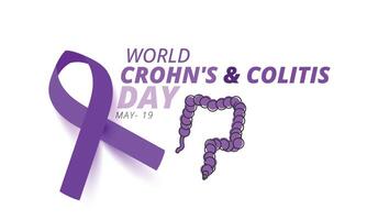 World Crohn's and Colitis day. background, banner, card, poster, template. Vector illustration.