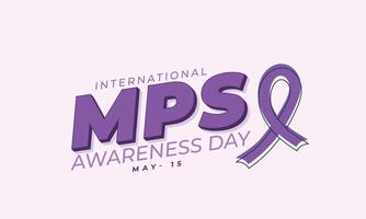 MPS Awareness day. background, banner, card, poster, template. Vector illustration.