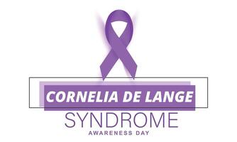 Cornelia de Lange syndrome awareness day. background, banner, card, poster, template. Vector illustration.