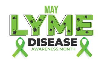 Lyme Disease awareness month. background, banner, card, poster, template. Vector illustration.