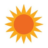 Flat summer yellow sun collection in different styles vector