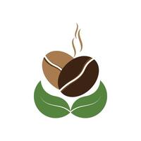 Coffee bean icon vector