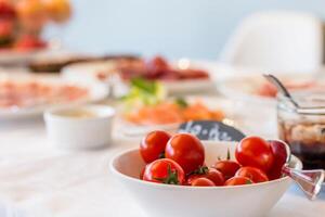 Catering Food Buffet Brunch Catering Dining Eating Concept photo