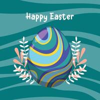 happy easter day. happy easter day egg wallpaper background. happy easter greeting card. vector