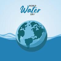 World water day. water day vector.  World Water Day Blue Background Vector. vector