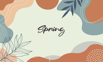 Hello Spring. Spring wallpaper. Spring season background vector. vector