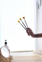 Cosmetology Brushes for Applying Peels and Light Masks photo