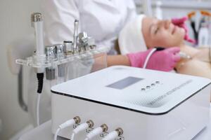 Oxygen Mesotherapy and RF Lifting Combo Device in Use photo