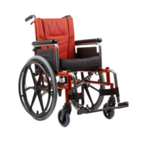 ai generado silla de ruedas en transparente antecedentes png
