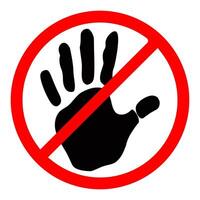 stop sign. do not sign. hand stop sign. stop vector sign