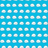 Comic bubbles on a blue background. Seamless pattern. Dialogue, communication or online chat. Discussion and conversations on the Internet. Comments in the social network. Doodle. Vector illustration