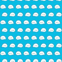 Comic bubbles on a blue background. Seamless pattern. Dialogue, communication or online chat. Discussion and conversations on the Internet. Comments in the social network. Doodle. Vector illustration