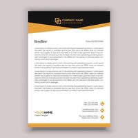 Corporate business letterhead template design. vector
