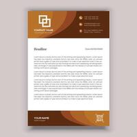 Corporate business letterhead template design. vector