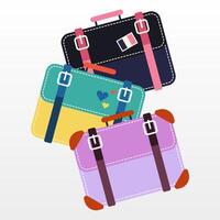 Travel Luggage Stok Image Illustration vector