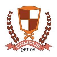 Campus and Education Badge Template vector