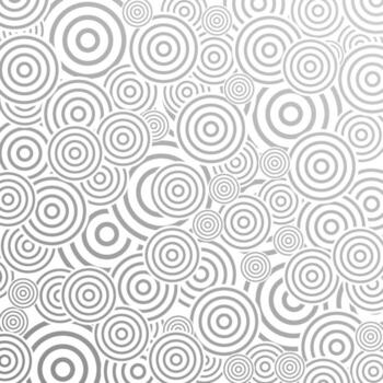 Grey abstract pattern design with rings vector