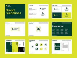 Free Brand Guideline Template vector