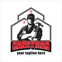handyman logo template, handyman logo element, handyman logo vector