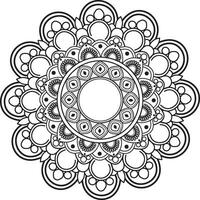 Mandala Design Coloring Book vector