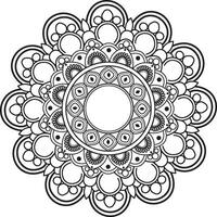 Mandala Design Coloring Book vector