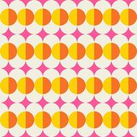 Essential geometric printable seamless pattern with abstract Minimal elegant line form stroke shapes in vibrant colors. Modern simple background in minimalist mid century style vector wall art