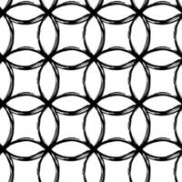 Aesthetic Contemporary printable seamless pattern with abstract line, dot, shape brush stroke in black and white colors. Boho background in minimalist style vector Illustration for wallpaper fabric