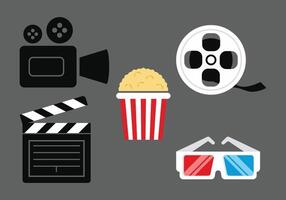 Movie and Cinema Icon Illustration vector