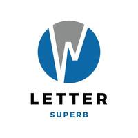 Initial Letter W Icon Logo Design Template vector