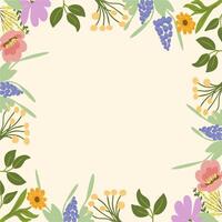 Spring flower background for quote vector