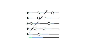 Scatter Plot chart Icon in Line Style of nice animated for your videos, easy to use with Transparent Background video