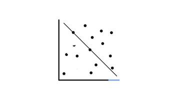 Scatter Plot chart Icon in Line Style of nice animated for your videos, easy to use with Transparent Background video