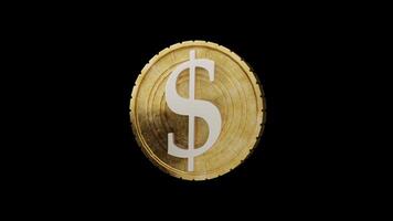 Golden Dollar 3D Coin video