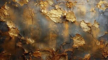 AI generated Close Up View of Rusted Metal Surface photo