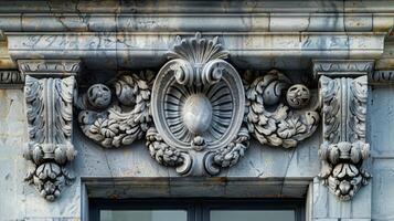 AI generated Close Up of Window on Building photo