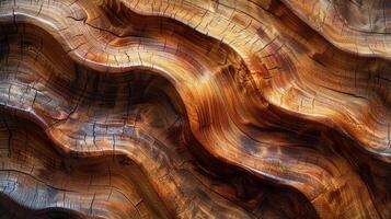 AI generated Detailed Close Up of Wood Texture photo